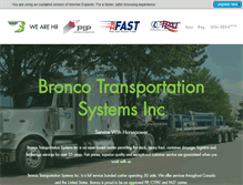 Tablet Screenshot of broncotransportation.com